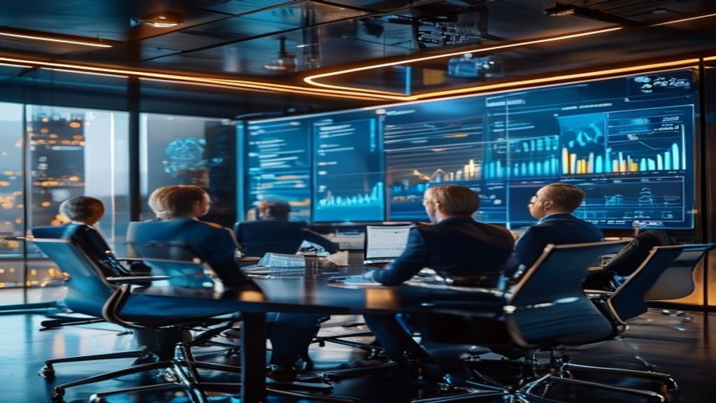 Strategic consulting session in modern boardroom